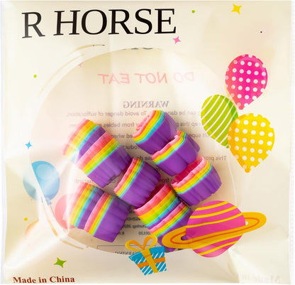 R HORSE Mini Silicone Cupcake Liners Molds - 60Pcs 2 Inch Muticolor Floral Shaped Baking Cups, Reusable Non-Stick Cupcake Wrappers Muffin Baking Liners for Oven Microwave Dishwasher Safe