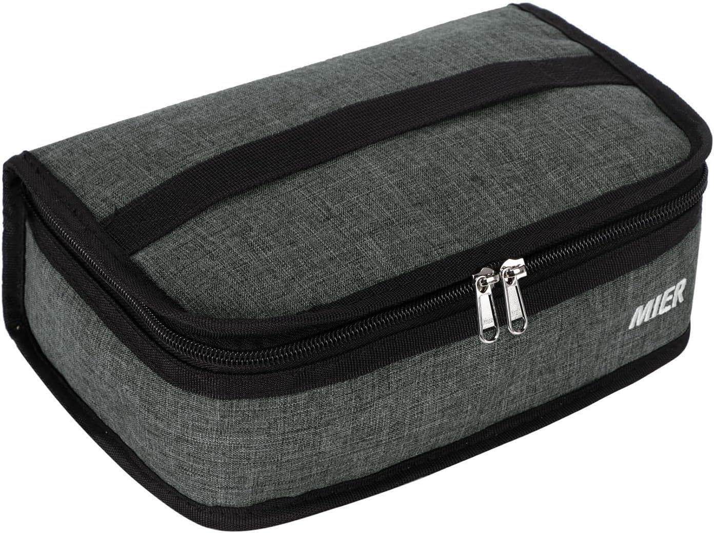 MIER Small Lunch Bag for Kids & Adults Compact Insulated Lunch Box Portable Thermal Mini Cooler for Work School Travel, Bluesteel