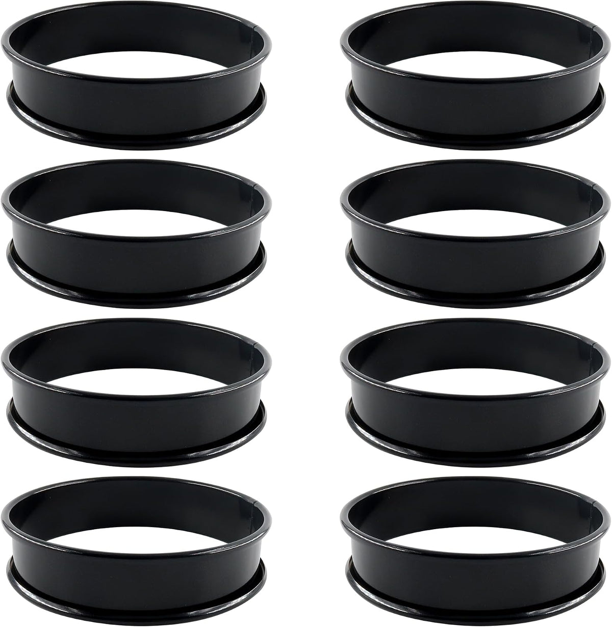 4Pk Crumpet Rings 3.75" Nonstick Egg Ring English Muffin Mold