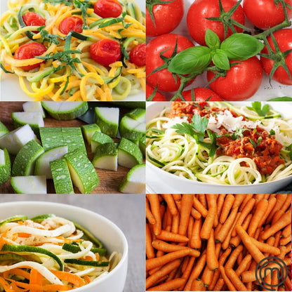 MasterChef Electric Spiralizer- 3in1 Vegetable Noodle, Homemade Pasta Maker