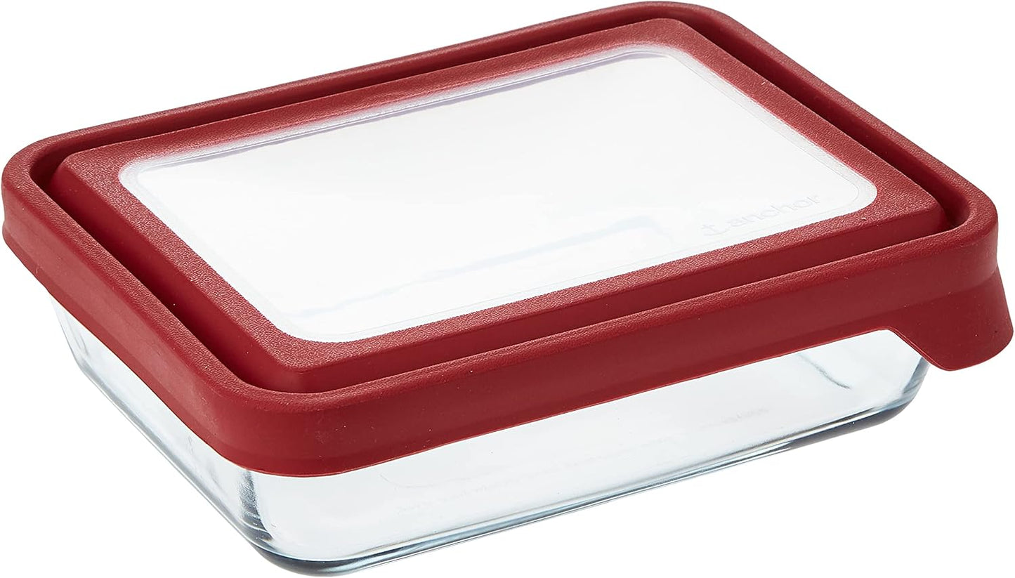 Anchor Hocking TrueSeal 10-piece Glass Food Storage Containers with Airtight Lids, Mineral Blue