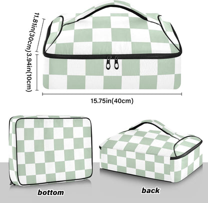 Casserole Carriers for Hot or Cold Food Reusable Casserole Dish Carrier Insulated Thermal Large Capacity Durable Perfect for Party Camping Family Gatherings Yellow Fish - Colors B