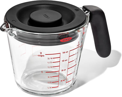 OXO Good Grips 2 Cup Glass Measuring Cup With Lid