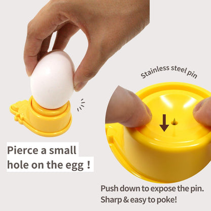 Egg Piercer for Hard Boiled Eggs Prep, Prevents Shell Cracking, Seki Japan