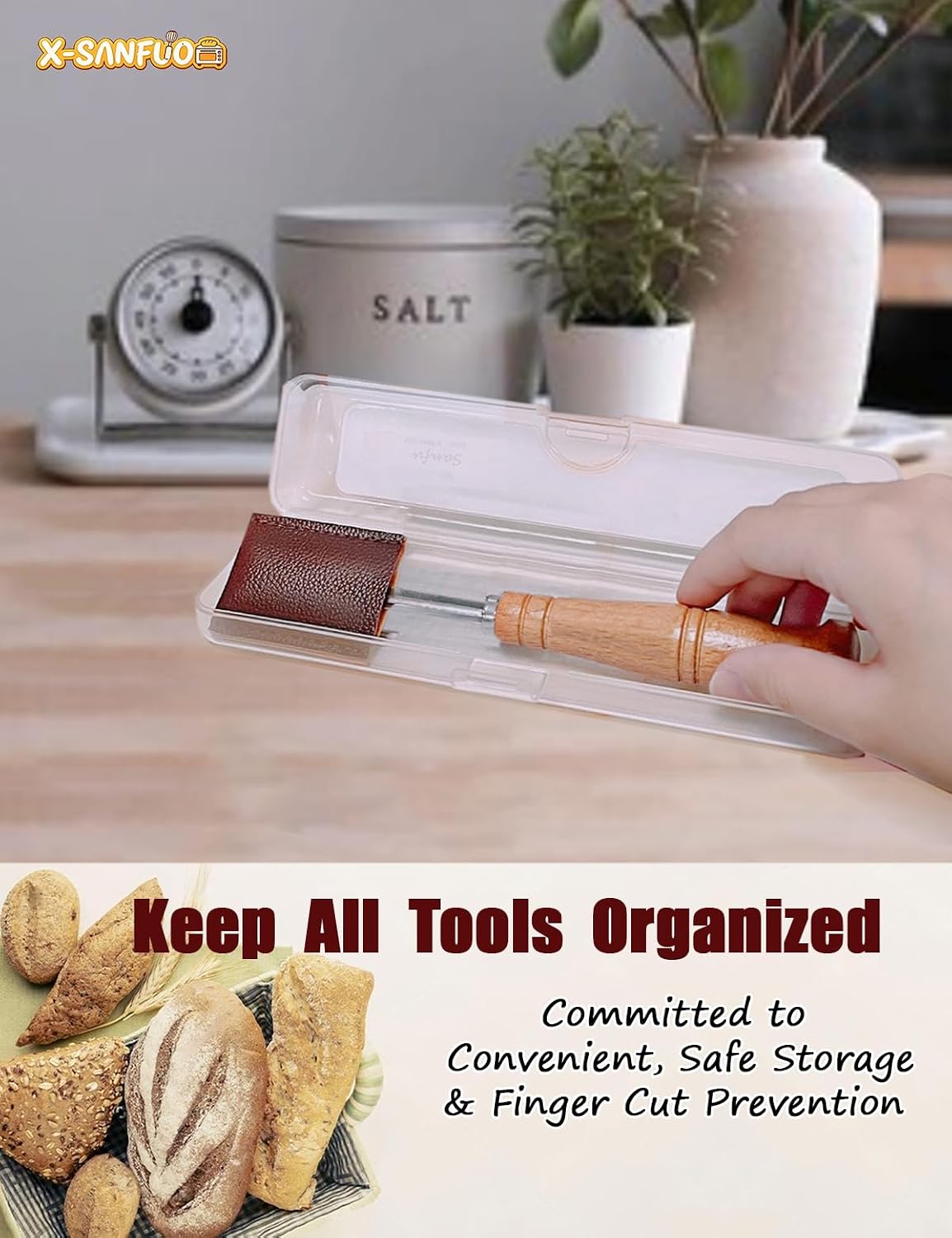 Bread Lame Dough Scoring Tool with Case