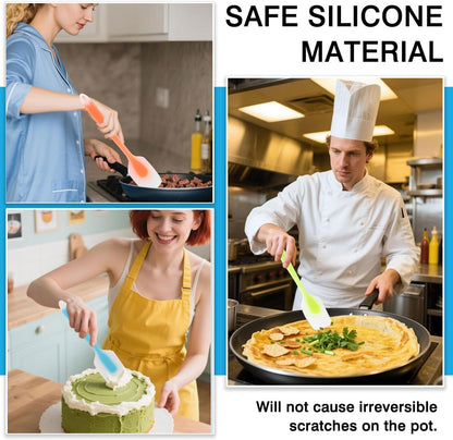 Silicone Spoon Spatula Set Food Grade Kitchen Utensils Heat Resistant