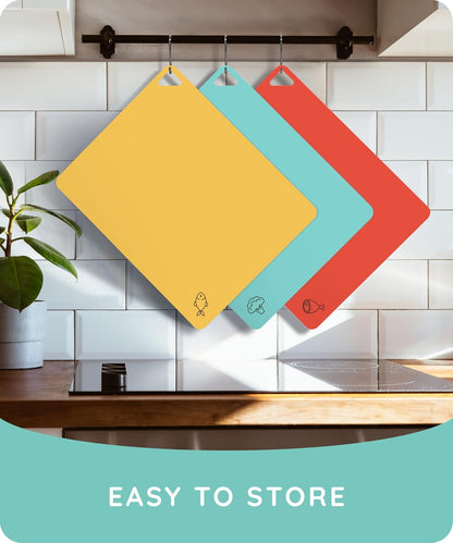 Cutting Boards for Kitchen, Plastic Cutting Board, Dishwasher Safe Cutting Boards with Juice Grooves for Meat, Veggies, Fruits, Easy Grip Handle, Serveware Accessories (Gray)