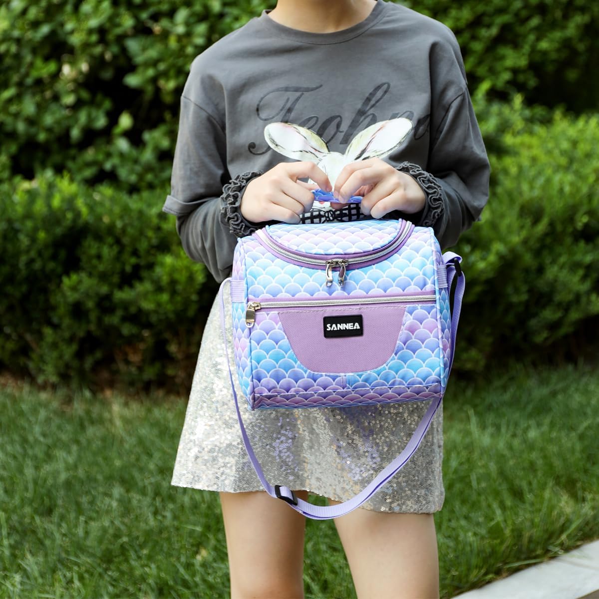 Lunch Bag for Kids Coole Lunch Box Tote for Women Girls Boys Children Student Insulated Bento Bag for School Work Picnic Outdoor Activities