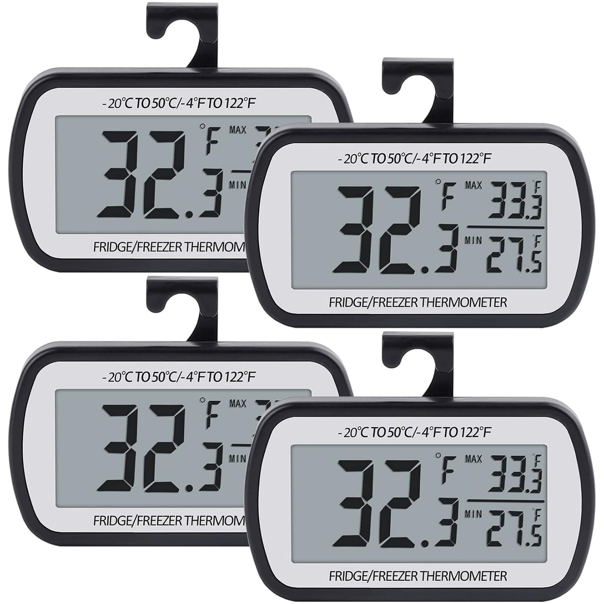 AEVETE Refrigerator Thermometer Digital Fridge Freezer Thermometer