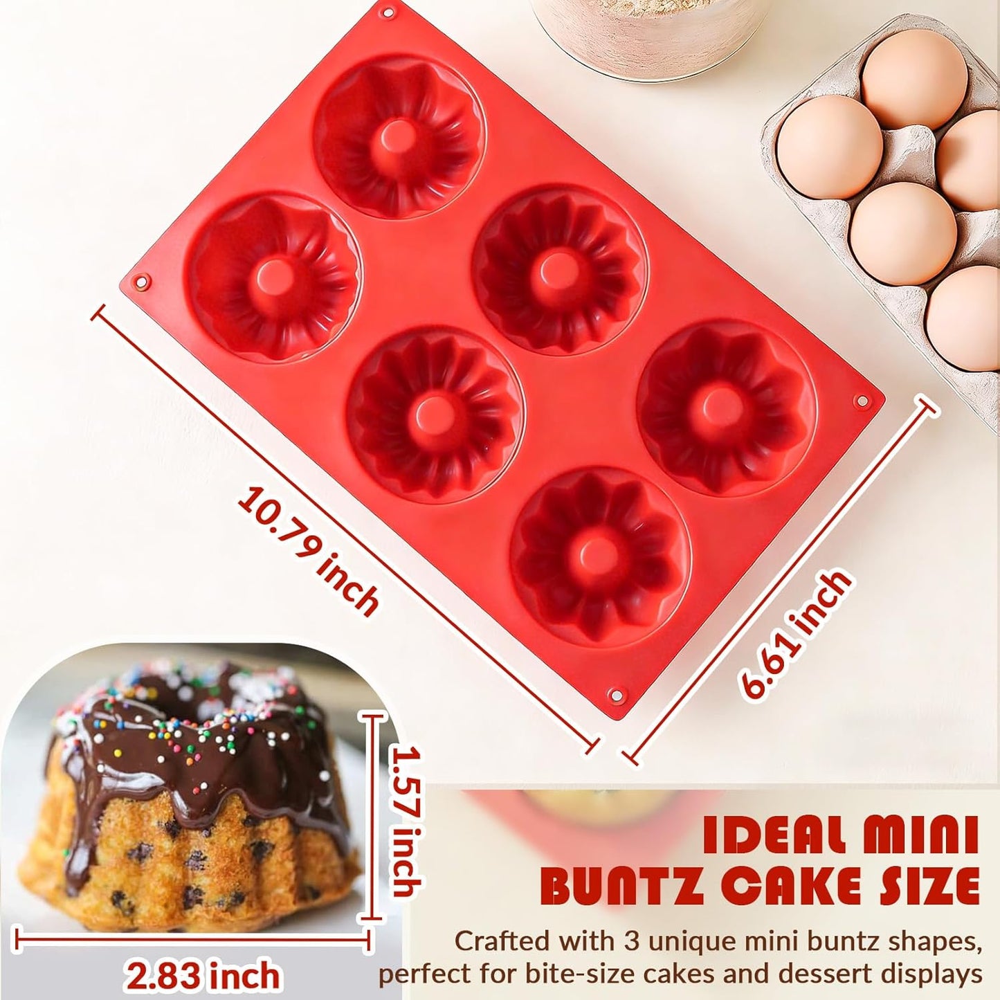 HKNMTT Silicone Muffin Pan for Baking, Cupcake Egg bites Brownie Mold 12 Cup Regular Size, Oven Safe BPA Free kitchen Appliances