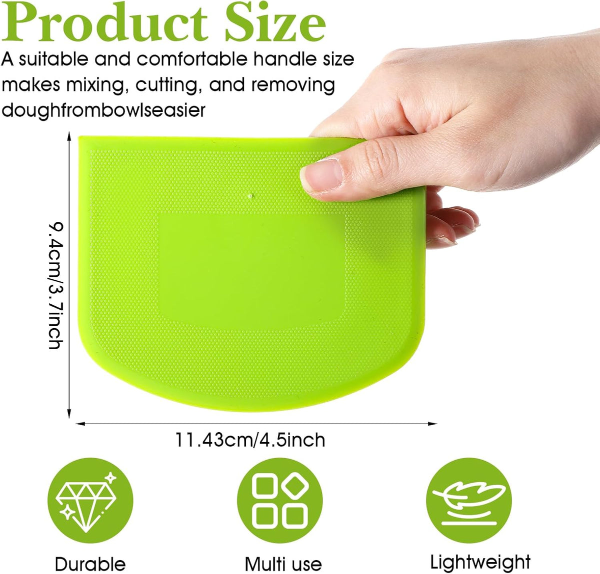 36 Pcs Food Scraper, Flexible Dough Scraper, Multifunctional Kitchen Scrapers Tool, Bread Dough Cutter, Cake Smoother for Icing,