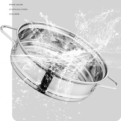 Stainless Steel Dumpling Steamer Basket,Insert for Pot Cooking(9.44INCH）