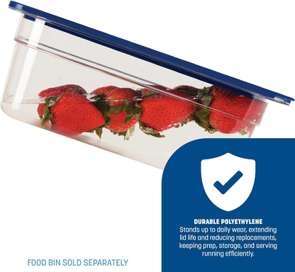 Carlisle FoodService Products 3058260 Smart Lids Sixth Size Polyethylene Lid, Dark Blue