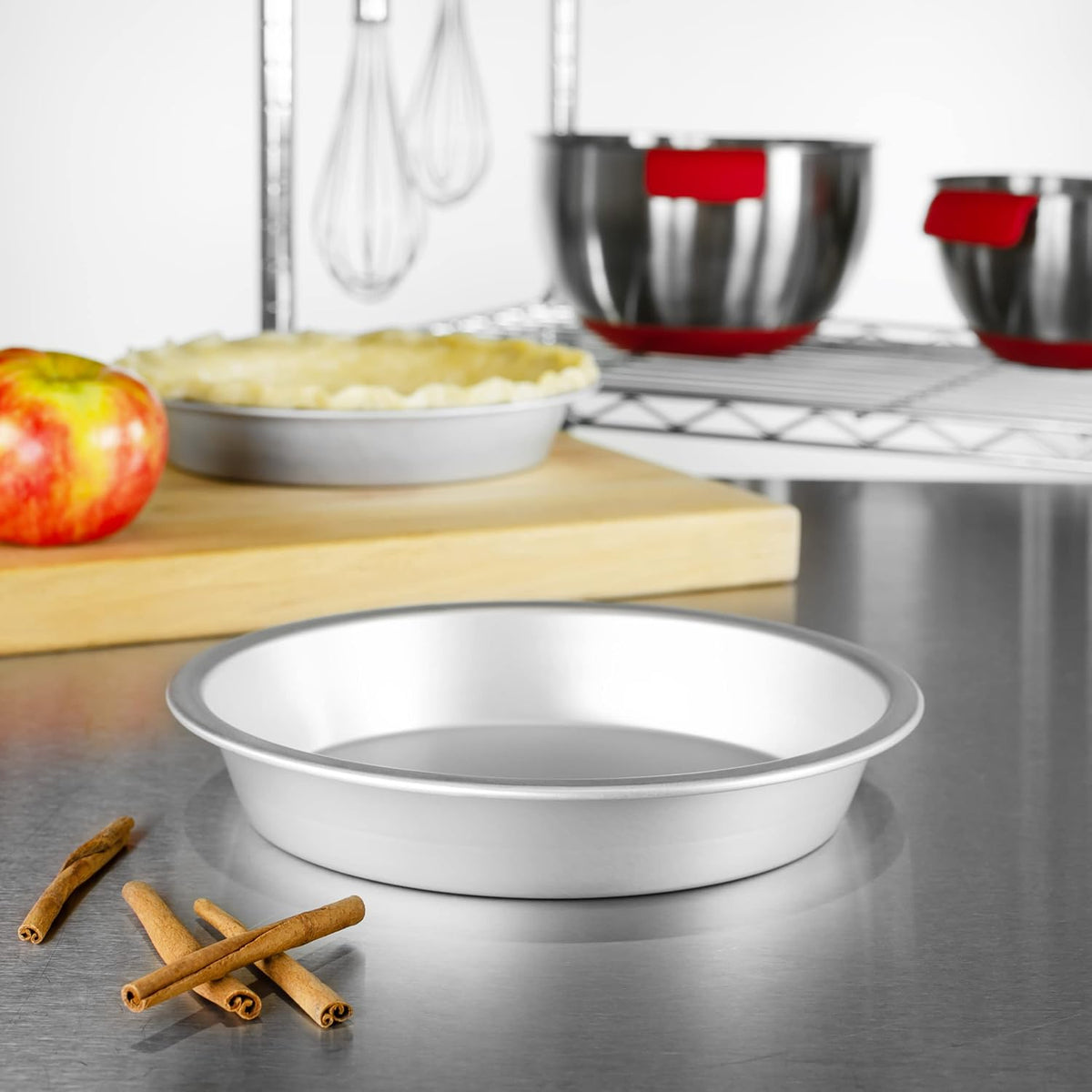 Fat Daddio's PIE-6 Anodized Aluminum Pie Pan, 6 x 1.5 Inch