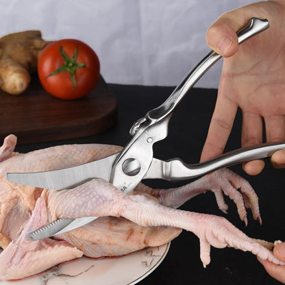 TONMA Kitchen Scissors All Purpose [Made in Japan] Full Metal Stainless Steel Japanese Kitchen Shears Heavy Duty with Micro Serrated, Cooking Scissors for Food Ergonomic Dishwasher Safe