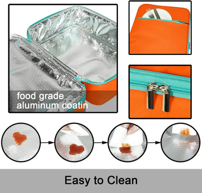 Expandable Casserole Carrier Bag - Double Decker Food Bag, Insulated Casserole Carrier for Hot or Cold Food, Lasagna Holder Tote for Picnics,Beaches,Traveling or Gifts