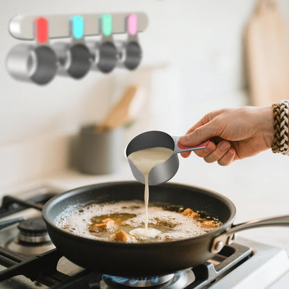 Magnetic Measuring Cups and Spoons Set, 5 Stainless Steel Measuring Cups for Dry and Liquid Ingredients, 7 Magnetic Measuring Spoons, 3 Plastic Measuring Cup with 1 Measuring Conversion Chart