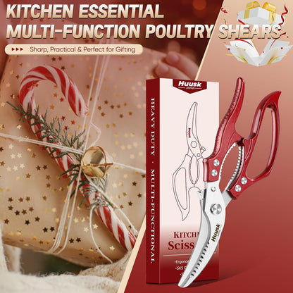 Huusk Poultry Shears Heavy Duty – All Purpose Japanese Kitchen Scissors