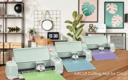 AIRCUT Cutting Mat for Cricut Maker and Explore Series, Blue Grip Mats