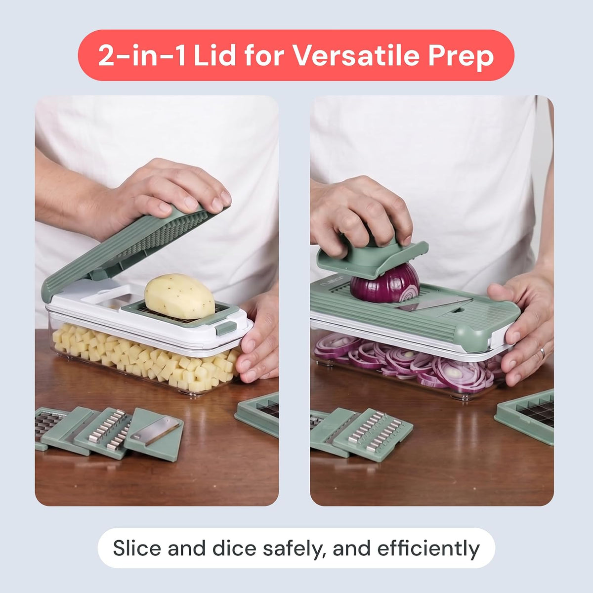 Fullstar Essential Vegetable Chopper & Mandoline Slicer 8-in-1 Kitchen Tool