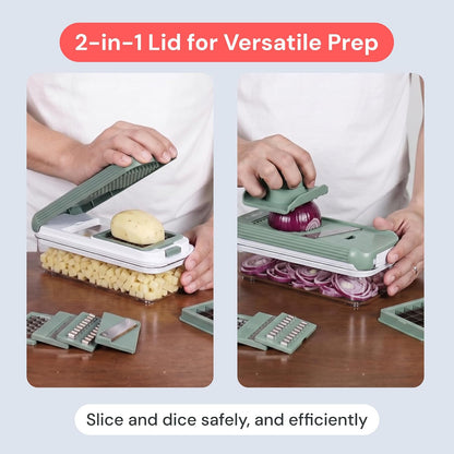 Fullstar Essential Vegetable Chopper & Mandoline Slicer 8-in-1 Kitchen Tool