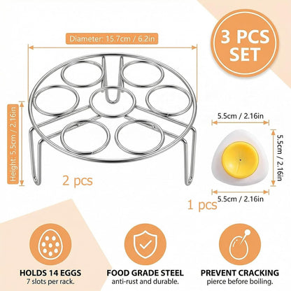 Egg Steamer Rack And Egg Piercer