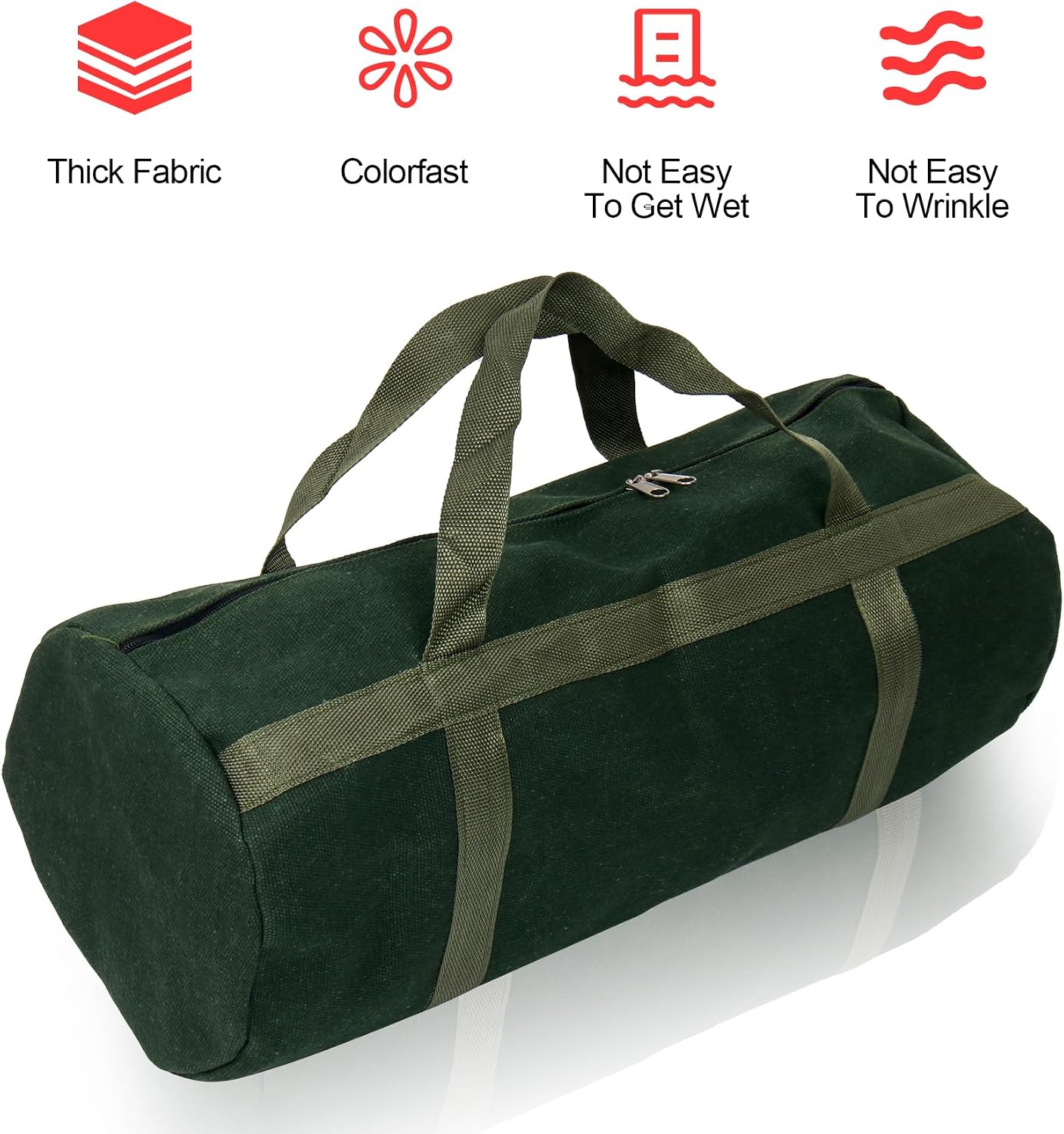24" Grill Tool Storage Bag, Canvas, Black, Unisex, Classic Style, 60x24x24 cm/24 * 9.4 * 9.4 inches, Zipper Closure, Hand Strap, Perfect for Outdoor Grilling, Camping, Hiking
