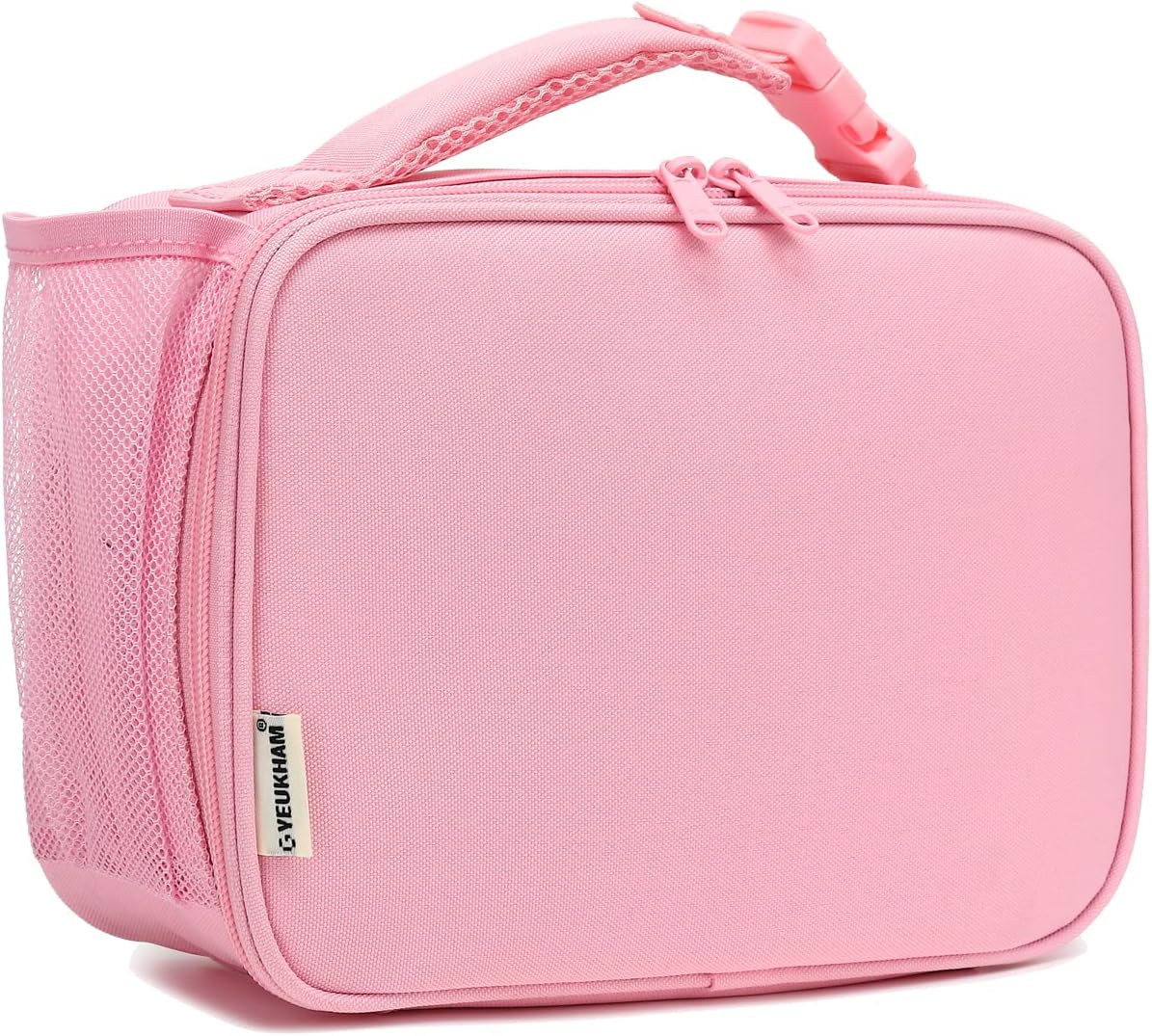 GYEUKHAM Insulated Lunch Box for School, Thermal Reusable Durable Freezable Lunch Bags for Kids Boys Girls Men Women - Small Soft Cooler Portable Lunch Tote Kit for Work Picnic Travel,Black
