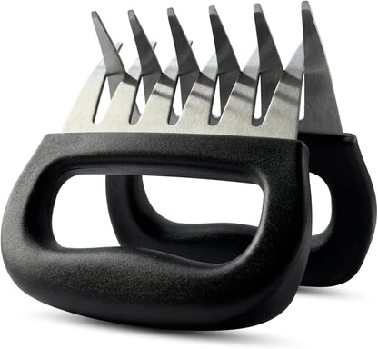 Meat Claws for Shredding, Bear Claws Meat Shredder, Stainless Steel Meat Shredder Claws for Pulled Pork, Chicken, Brisket, Turkey and Roasts, BBQ Smoker Grill Accessories, 2 Pack