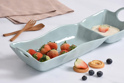 Pampa Bay Shatterproof Melamine Chip and Dip (Pastel Blue)