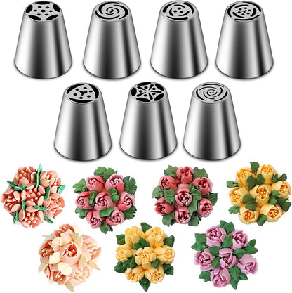 Suuker Russian Piping Tips Set, 7 Pieces