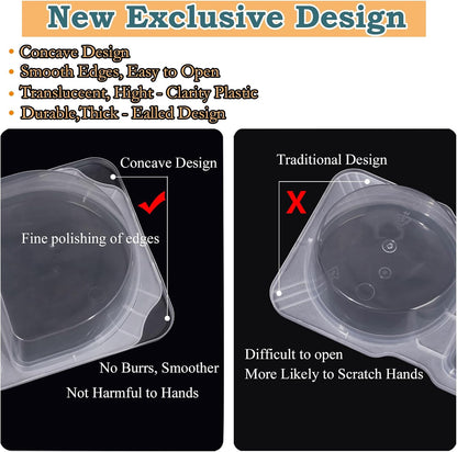 9 OZ Reusable Snack Containers with Lids for Kid & New Snack Containers,Snack Pack Containers ,Small 3 Compartment Condiment Containers,Perfect for Snacks, Condiments, Meals Prep & On-the-Go (20 Sets)