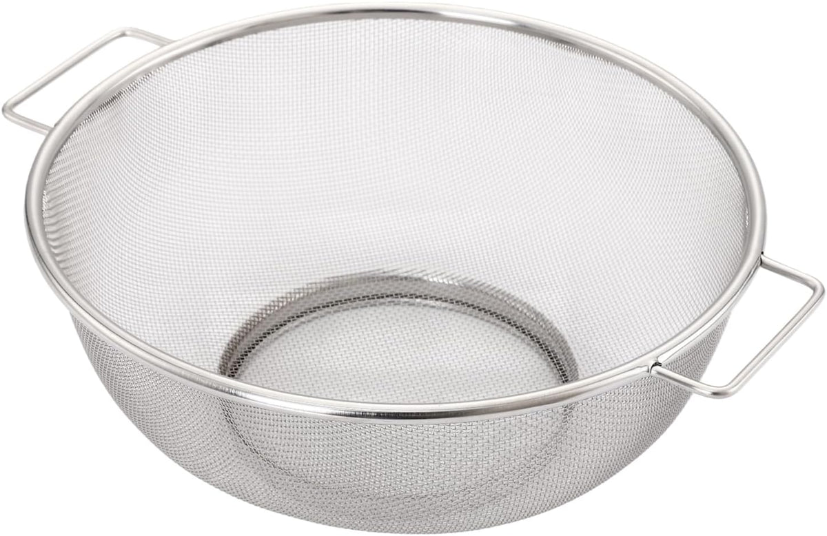 Over The Sink Colander, Stainless Steel Expandable Strainer Basket, Extendable Handles, Dishwasher Safe for Pasta Vegetables Fruits