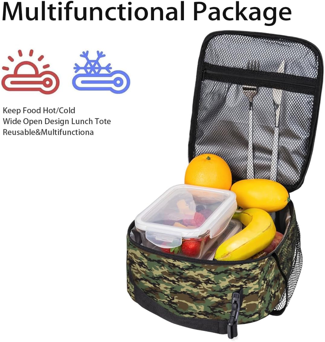 Rainbow Leopard Lunch Box Thermal Cooler Bento Tote Bags Portable Insulated Lunch Bag for Girls Teens, Kids Lunch Bags for School Beach Picnic Travel
