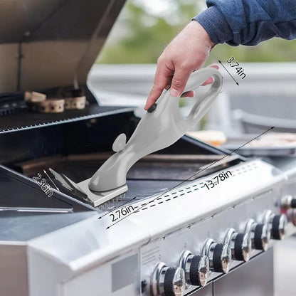Portable Steam Grill Brush, Portable Stainless Steel BBQ Cleaner for Cast Iron, Ceramic Grills for Outdoor