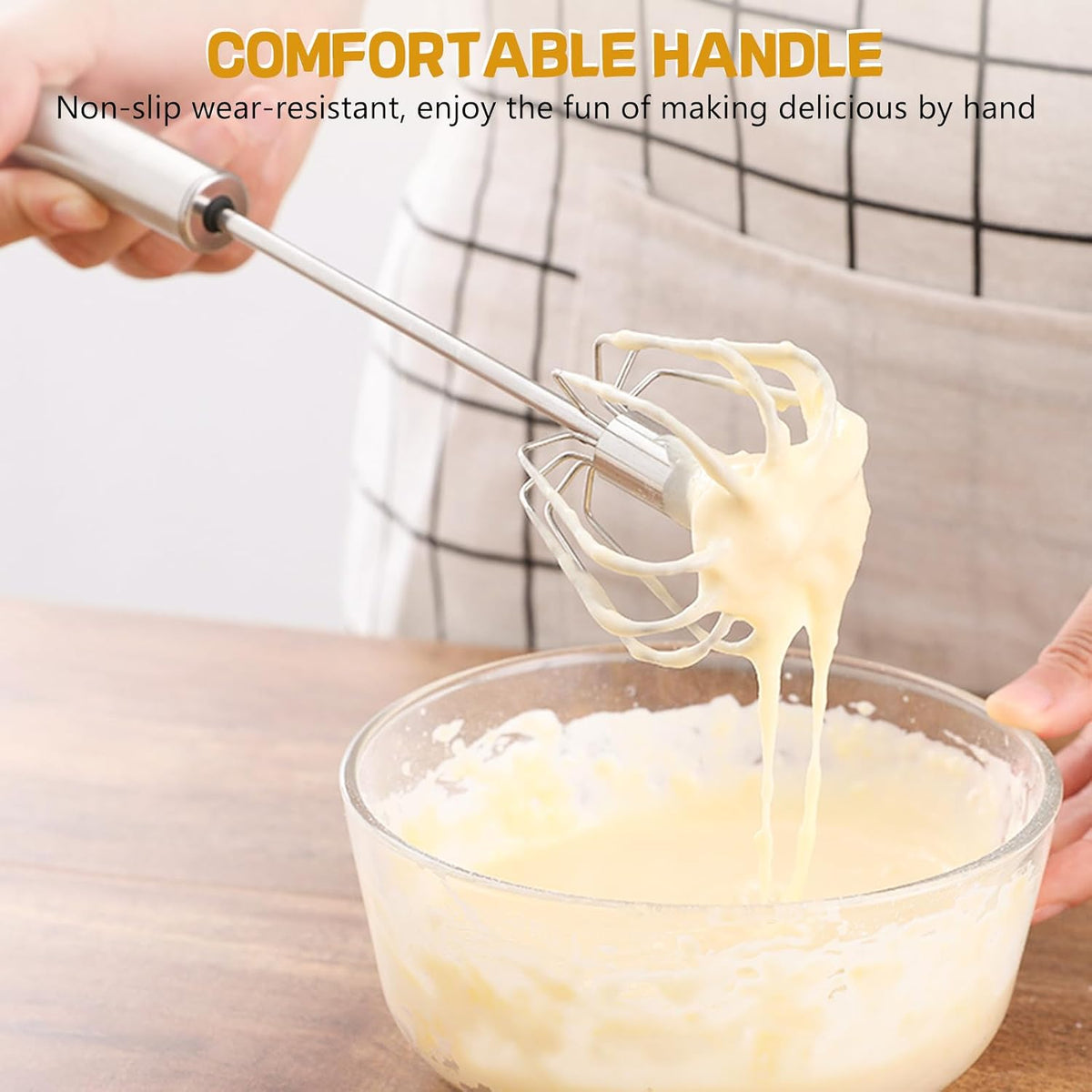 NileHome 3-Pack Stainless Steel Whisk Set, Kitchen Utensils for Cooking