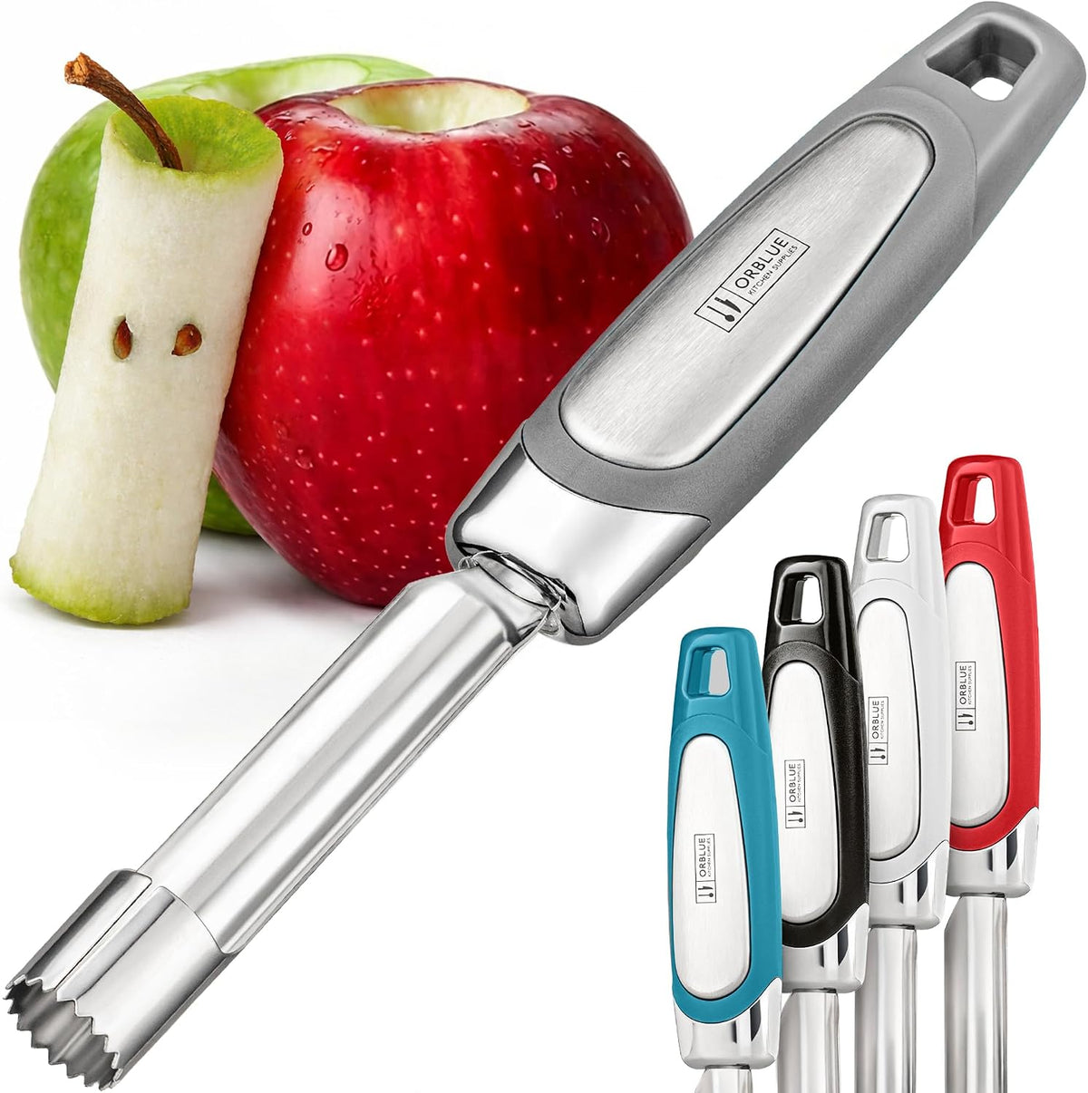 Orblue Apple Corer Tool, Heavy Duty Stainless Steel Fruit Core Extractor