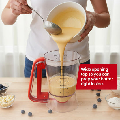 Eggssentials Pancake Batter Dispenser with Squeeze Handle Pancake Dispenser