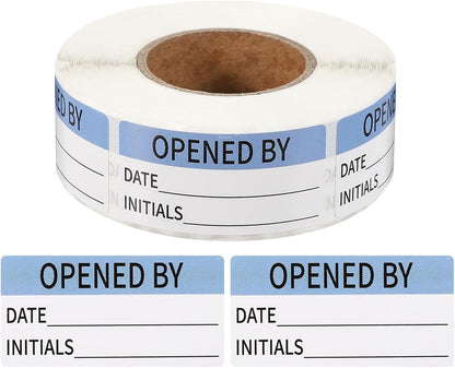 PATIKIL 500 Pcs Expired Date Label Stickers Roll, 2 x 1 Inch Removable Inventory Labels Adhesive Food Sticker Roll for Marking Organizing Inventory and Food Container, White and Black