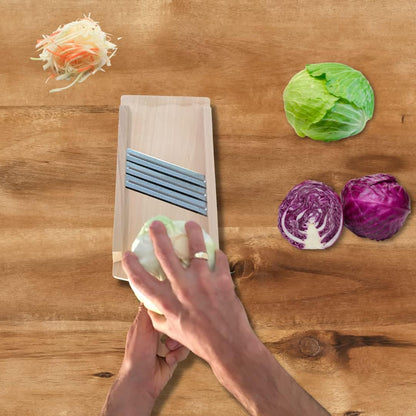 Wooden Cabbage Shredder, Vegetable Slicer