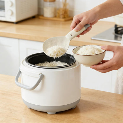 2PCS Plastic Rice Spoon, Non Stick Standing Paddle, Heat Resistant Scooper