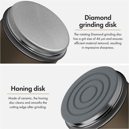 HORL 2 Pro Rolling Knife Sharpener Engineered in Germany for Straight Edge and Leather strop