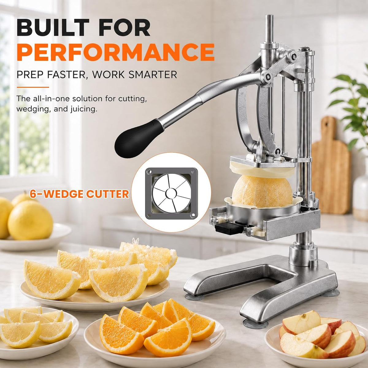 Commercial Tomato Slicer & Vegetable Chopper 1/4inch Food Slicer
