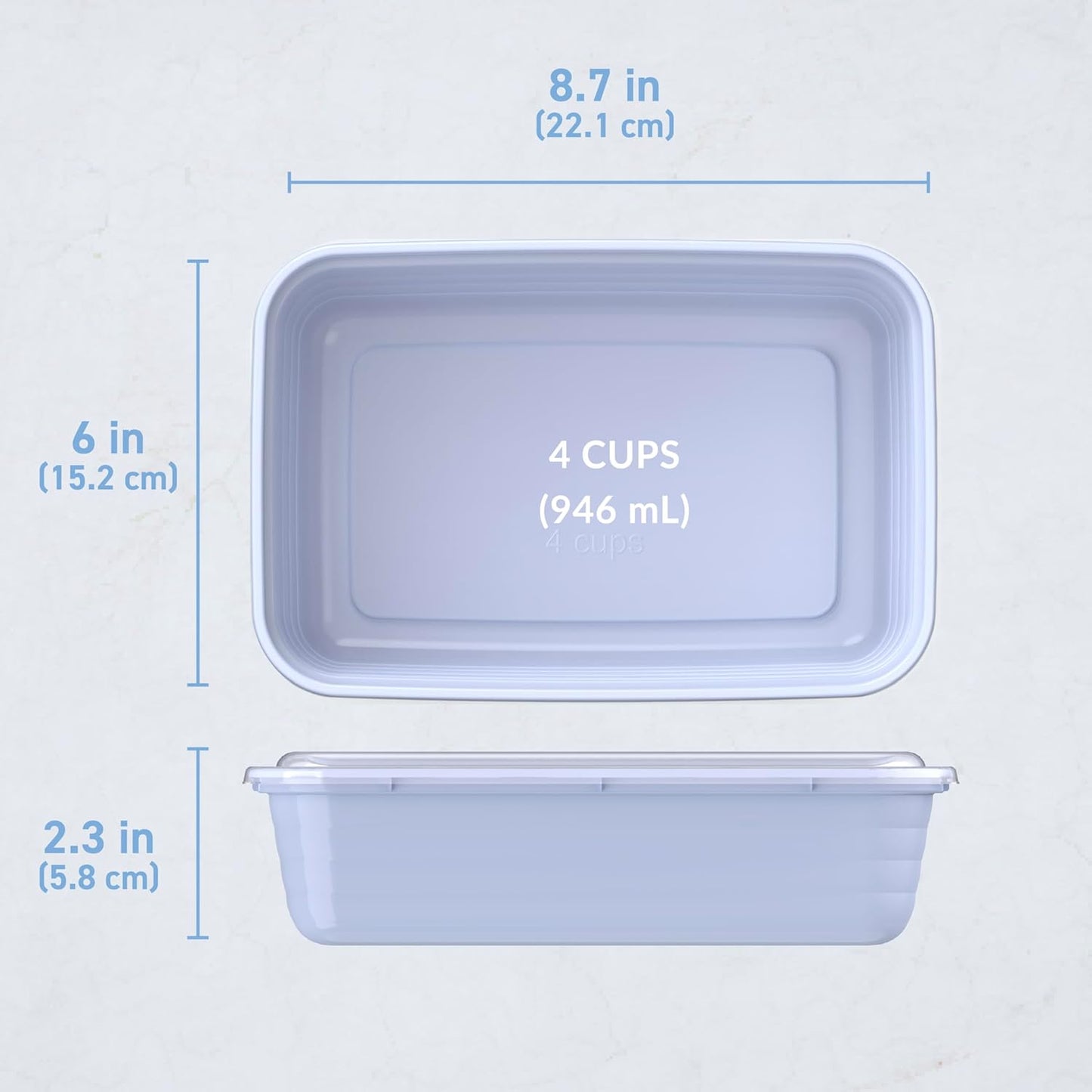 Bentgo Prep - 20-Piece 1-Compartment Reusable Meal Prep Containers with Lids, PFAS & BPA Free Materials, Durable, Microwave, Freezer, & Dishwasher Safe To Go Food Storage (Gold)