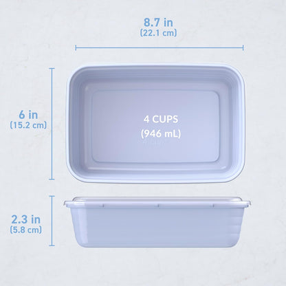 Bentgo Prep - 20-Piece 1-Compartment Reusable Meal Prep Containers with Lids, PFAS & BPA Free Materials, Durable, Microwave, Freezer, & Dishwasher Safe To Go Food Storage (Gold)