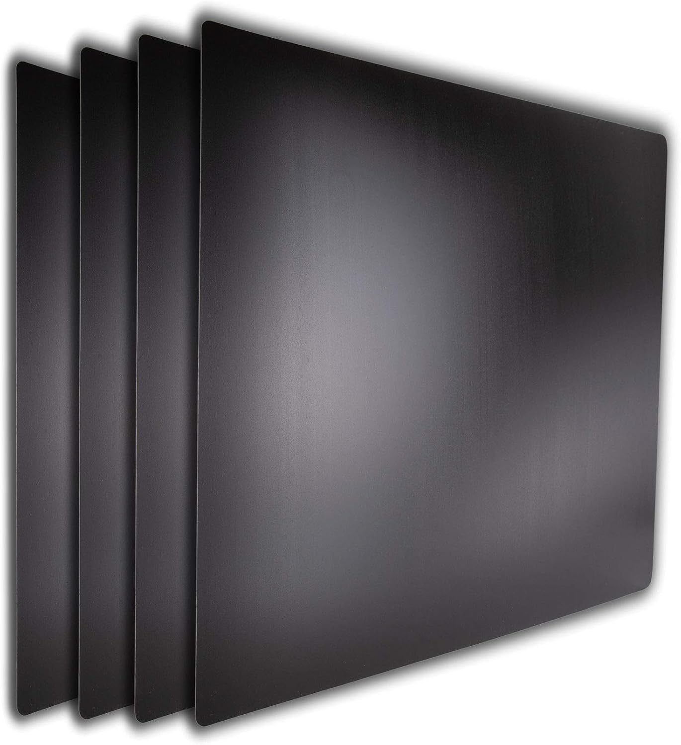 Extra Large Black Cutting Board Mats 4 Pack, NSF Certified HDPE for Restaurants, 24x18 Inch