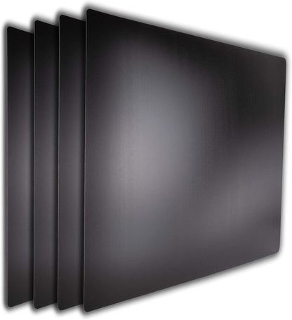 Extra Large Black Cutting Board Mats 4 Pack, NSF Certified HDPE for Restaurants, 24x18 Inch