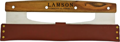 Lamson 14 In Pizza Cutter Rocker Blade with Walnut Handle