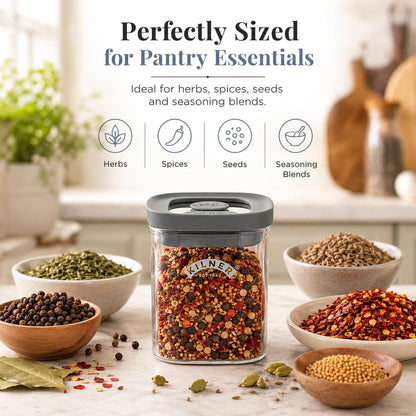 Kilner 3 Litre Glass Cereal Dispenser | Storage Jar with Airtight Glass & Silicone Lid | Easy-Pour Spout for Mess-Free Serving | Food Dispenser for Cornflakes, Beans, Granola and Pet Food