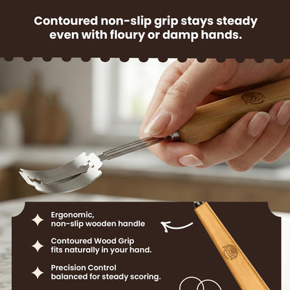 RICCLE Bread Lame, Sourdough Scoring Tool, Bread Scoring Tool, 10-Blade Set